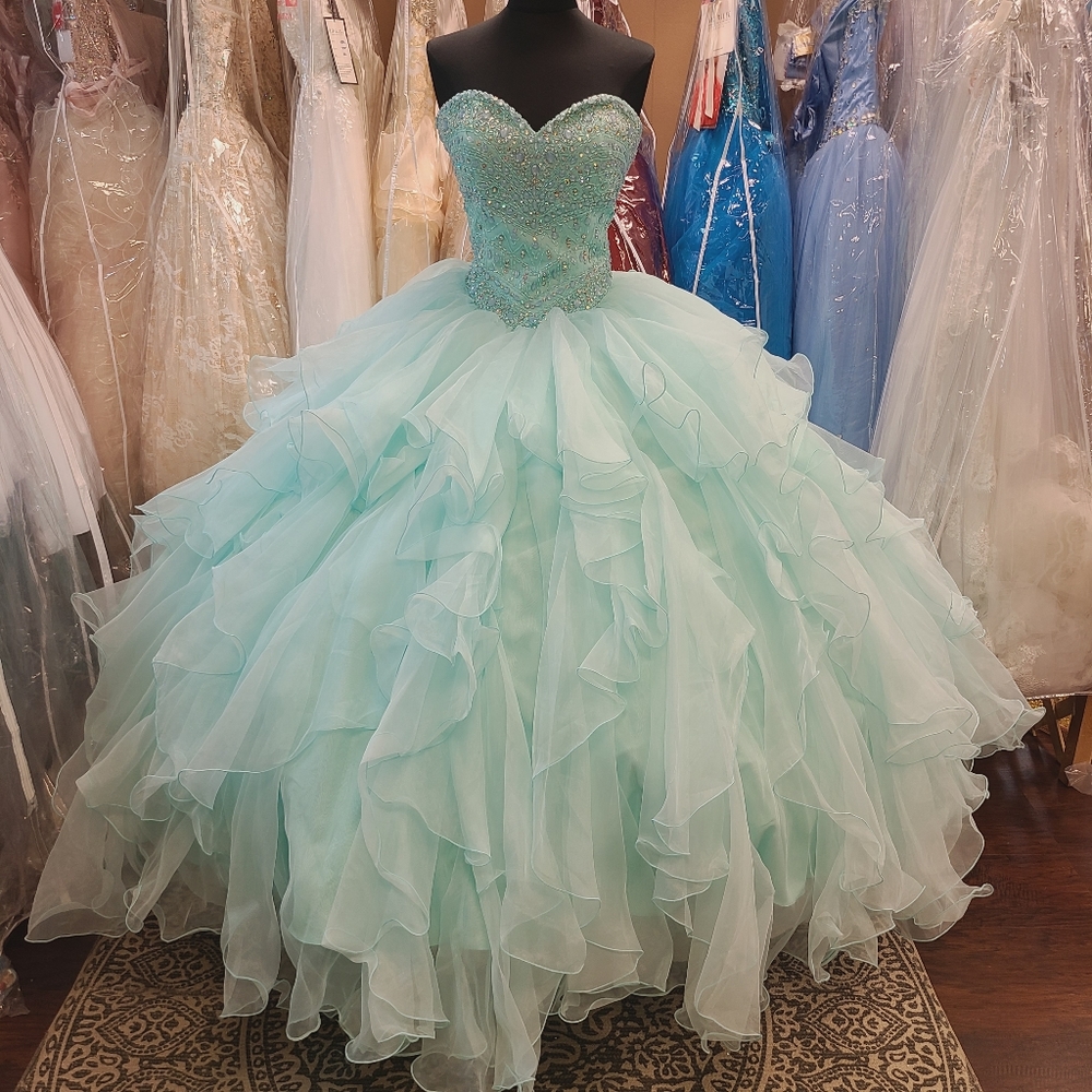 Frosty Mint Green Fairy Ballgown